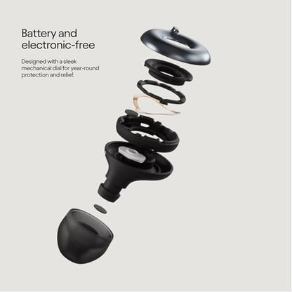 Loop Switch 2 Adjustable Ear Plugs - 3 Modes for Ultimate Control | 20-26dB SNR noise reduction. Flexible fit. For focus, travel, socializing, festivals & more - color: Black