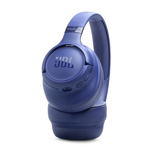JBL Tune 780NC - Noise Cancelling Headphones - Blue | Hi-Res JBL Pure Bass Sound plus Spatial Sound, Adaptive Noise Cancelling with Smart Ambient - color: Blue