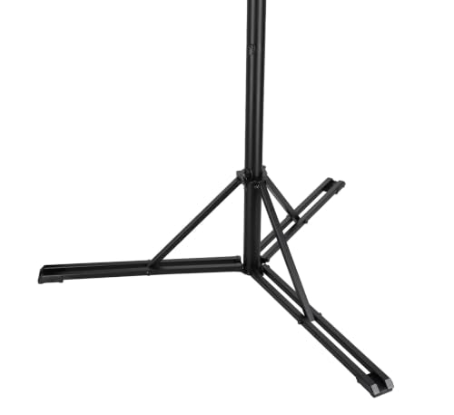 Rockville RLS3 10 Ft Flat-Base 35 mm DJ PA Speaker and Lighting Stand | 140 lb Capacity, 35mm Pole, M10 Threading, Air Cushion Lowering, Foldable Metal Legs, Travel Bag - size: 10ft Standard