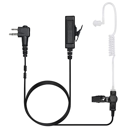 Motorola CP200 CP200D Earpiece, Compatible with Motorola BPR40 CP100D CP185 RDM2070D Two Way Radio Headset Walkie Walkie Surveillance Kit Police Headphones - color: 1 pack
