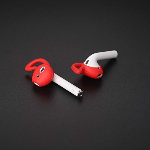 5 Pairs Silicone Ear Tips Compatible for AirPods 1&2 Red - color: Red