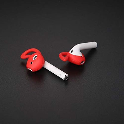 5 Pairs Silicone Ear Tips Compatible for AirPods 1&2 Red - color: Red
