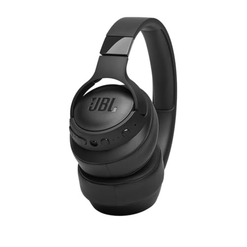 JBL Tune 760NC - Over-Ear Nc Headphones - Black | Active Noise Cancelling, JBL Pure Bass Sound, 35H battery life with BTNC 2H recharging time, Hands-free calls Voice control - color: Black, style: Lightweight
