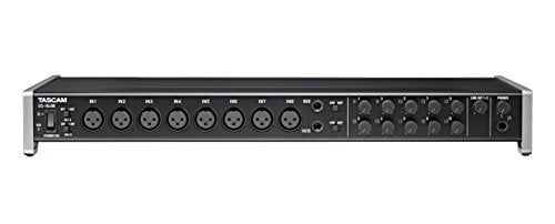 Tascam US-16x08 Rackmount USB Audio/MIDI Interface for Recording, Drum Recording, 8 XLR/8 1/4" Inputs, 8 Outputs, Control Software,Black - style: US-16x08