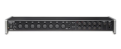 Tascam US-16x08 Rackmount USB Audio/MIDI Interface for Recording, Drum Recording, 8 XLR/8 1/4" Inputs, 8 Outputs, Control Software,Black - style: US-16x08