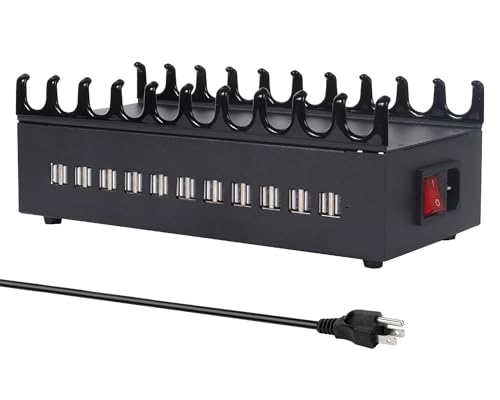 300W USB Charging Station, 22-Port Desktop Fast Charger Station for Multiple Devices, Organizer Charging Dock with Intelligent Protection for iPhone, iPad, Tablets and More