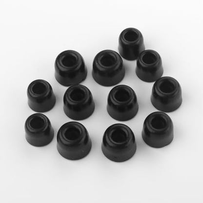 6 Pairs Memory Foam Earbud Tips Slow-rebound Foam Earbud Tips Fits for 4.5mm-5.5mm in-Ear Earphones Blocking Noise Earbuds Tips with Storage Box S/M/L 3 Sizes Ear Replacement Tips (Inner 4.5mm, Black) - size: S/M/L (Inner size: 4.5mm)