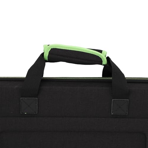 Zunate DJ Controller Carrying Case, EVA Padded Storage Bag with Adjustable Shoulder Strap for DDJ SB2, Features Internal Strap and Mesh Pocket, Fits 15.6 Inch Laptop