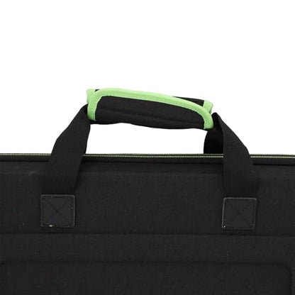 Zunate DJ Controller Carrying Case, EVA Padded Storage Bag with Adjustable Shoulder Strap for DDJ SB2, Features Internal Strap and Mesh Pocket, Fits 15.6 Inch Laptop
