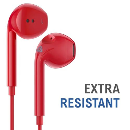LUDOS Zenith Wired Earbuds in-Ear Headphones, 5 Year Warranty, Earphones - color: Red, size: 3.5 mm
