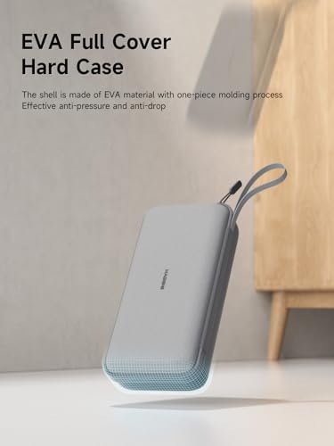 Hagibis Electronics Organizer Travel Case Cable Organizer Bag Pouch Portable Waterproof Carry Case for Cable, Charger,Power Bank, SD Card, Mouse, USB Flash Disk (DPB03 Grey)