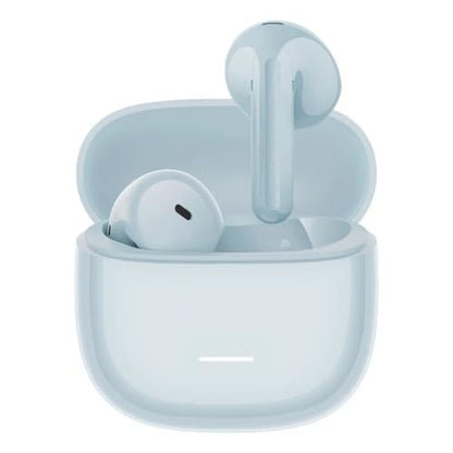 XIAOMI Redmi Buds 8 액티브, 세미 인이어 디자인의 무선 이어폰, 14.2mm 티타늄 다이어프램 드라이버, 블루투스 5.4, 37H 긴 배터리 수명, 듀얼 마이크 AI 노이즈 캔슬링, 구글 패스트 페어, 블루 - style: Buds 8 액티브 블루