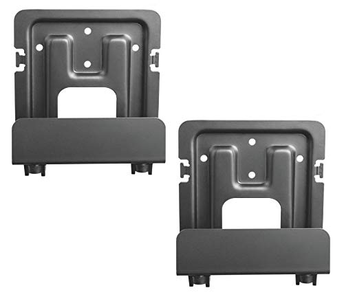 Mount Plus MP-APM-06-01 2 Pack Streaming Media Player Wall Mounting Bracket for Most Small Devices Up to 11 lbs. - Apple TV, Roku, Fire TV, Sonos Port (2 Pack Narrow) - size: 2 Pack Narrow