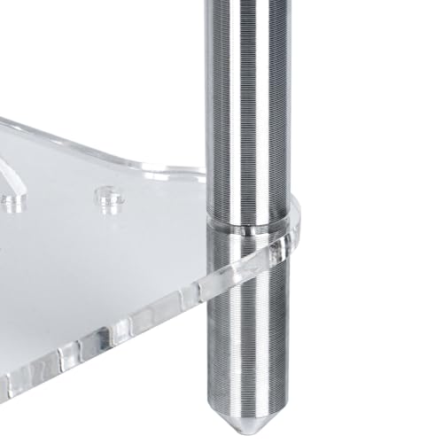 Fosi Audio Acrylic Amplifier Rack for Cooling Fan, Sturdy Audio Equipment Rack for Home Theater, HiFi and AV Component Rack, Ventilated Speaker Stand for Studio and Audio Devices