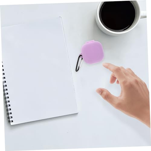 Buds Live Earphone Case Protective Cover for Wireless Earbuds Earbuds Compatible Carrying Ring - color: Purple