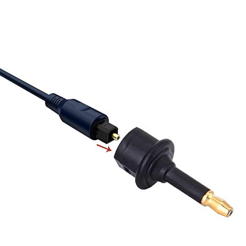 Digital Fiber Optic Toslink to 3.5mm Jack,Female to 3.5 mm Mini Male Optical Audio Connector Adapter（3pack）