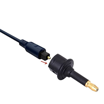 Digital Fiber Optic Toslink to 3.5mm Jack,Female to 3.5 mm Mini Male Optical Audio Connector Adapter（3pack）