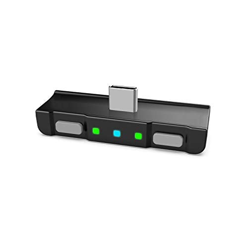 Bluetooth Audio Adapter with USB-C, Built-in mic, for Nintendo Switch, PS4, PS5, PC, Supports Headphones mic, aptX Low Latency, Dual Headphones, in-Game Voice Chat Monster Hunter Theme - color: Grey & Grey