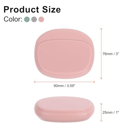 HARFINGTON 3pcs Earbuds Cases, Wired Earphone Case Holder Organizer, Silicone Ear Buds Case Small for USB Cable, Earphones, Grey,Green,Pink - color: Grey,Green,Pink