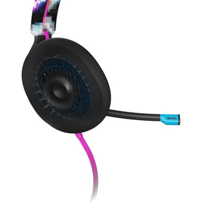 Skullcandy SLYR Pro Multi-Platform Wired Gaming Headset, Removable Mic, Lightweight Design, Ultra-Soft Memory Foam Ear Cushions, Mute and Volume Controls, PC, Xbox, PlayStation - Black Digi-Hype - color: Black Digi-Hype, style: SLYR Pro