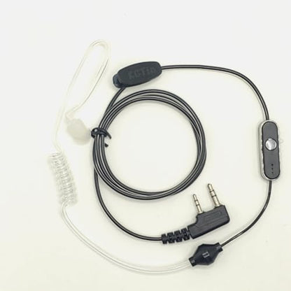 Walkie Talkies Earpieces (10 Packs) for Baofeng UV-5R BF-888S Retevis H-777 Kenwood PUXING with 2 Pins Acoustic Tube Headset with Mic