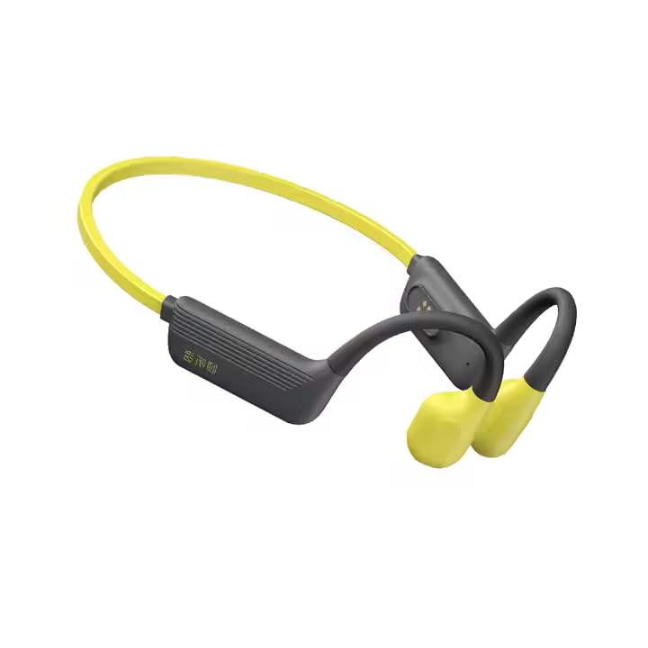Swimming Headphones Underwater, IPX8 Waterproof, Bone Conduction Headphones, Open Ear with 32G MP3 Memory for Exercising (Kiwi) - color: Kiwi