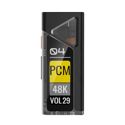 HiBy FC4 USB DAC MQA Dongle 1.1”OLED DSD512 PCM 768 EQ&PEQ 3.5mm SE + 4.4mm BAL Headphone Outs Hi-Res Audio Certified Portable DAC Amp - color: Black, size: FC4