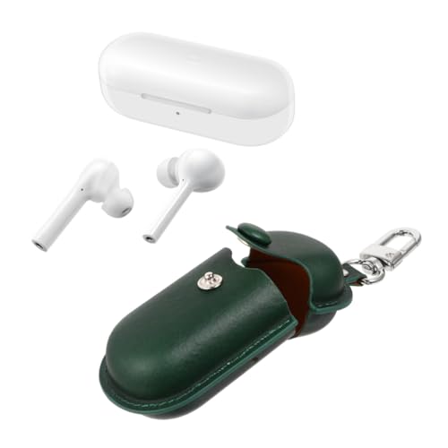 PRETYZOOM Waterproof Earphone Case for 3i Model, Dust-Proof Portable Earphone Holder with Anti-Lost Protection, Dark Green Storage Pouch for Travel and Camping