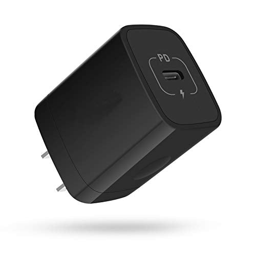 C Type Fast USB-C Charger, iPhone Block USBC, 20W USB Wall Charger Adapter | Wall Outlet Plug Power Cube Cargador for Apple i Phone 17e Samsung Galaxy Phone Fast Charging Box - color: Wall Charger Black