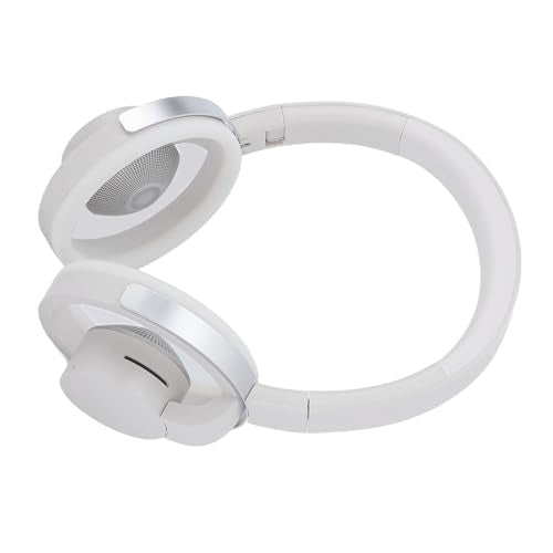 Over Ear Open Back Headphones, Dual Device Pairing Wireless BT Gaming Headset with Microphones, Adjustable Slider Breathable Lightweight, Ideal for Music & Gaming