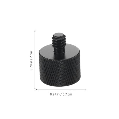 STOBAZA 6 Pcs 5/8 to 1/4 Mic Stand Screw Adapter Thread Converter Set for Microphone and Tripod Mounts, Multipurpose Mounting Accessories for Audio Equipment