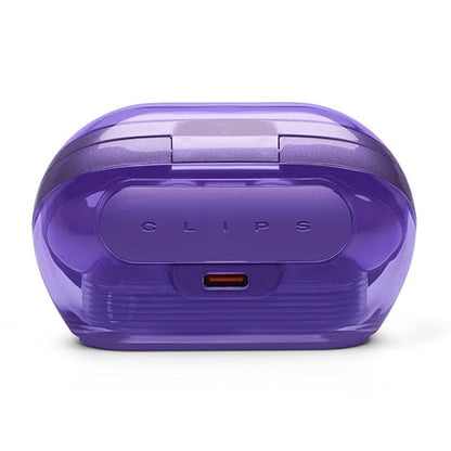 JBL Soundgear Clips Open Ear Headphones for Situational Awareness - Purple | Up to 32 Hours Total Playtime With Speed Charge, Sweat Resistant, Noise-Reducing Mics, App Control For Custom Audio - color: Purple