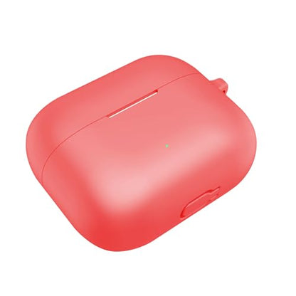 Scratchproof Case Shockproof Skin Wrap for Buds Clip Enclosure Housing Washable Silicone Sleeve Enhances Grip - color: Red