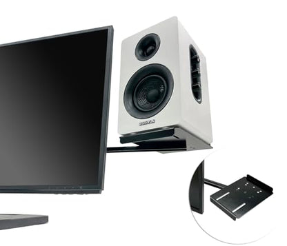 Nagao Seisakusho NB-SPKR-VESA Speaker Stand Compatible with Monitor Arm VESA Computer Monitor Speaker Installation