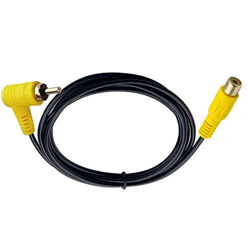 RCA Audio Cable Gold-Plated Elbow RCA line Lotus Male and Female Extension Lotus AV Video Cable Projector Cable Audio Cable (1.5m/5ft RCA Female Straight to Male Elbow) - color: 1.5m RCA Female Straight to Male Elbow