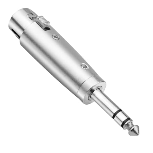XLR Female to 1/4" TRS Adapter, Balanced XLR Female to 1/4 Inch TRS Stereo Jack Plug Cable Adapter - 2 Pack - style: 1/4 inch TRS Stereo Male to XLR Female Adapter