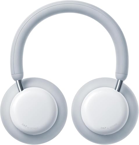 CMF BY Nothing Headphone Pro Active Noise Canceling Wireless Headphones Bluetooth 5.4 Over The Ear Headset, 50H ANC Playtime, Bass&Treble Slider, Custom EQ&Spatial Audio, Hi-Res LDAC, Light Grey - color: Light Grey