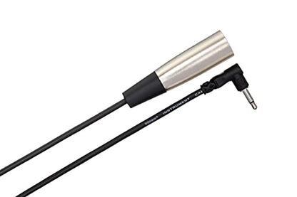 Hosa XVM-305M XLR Male to Right Angle 3.5mm TS Male Cable - 5 Foot