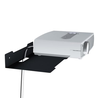 Floating Metal Wall Mount Shelf,Shelf for Projector,TV Cable Box,Router,Speaker,Sound Bar,Camera,Gaming,Decor Display (1, Large) - size: 11.81" x 8.03"