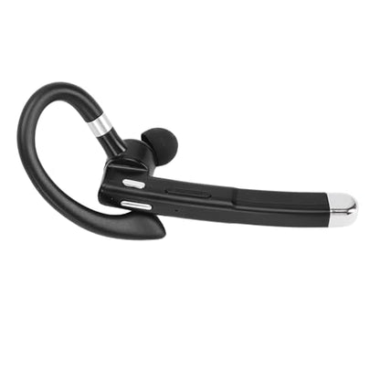 Single Ear Bluetooth Headset with Noise Cancelling Dual Mic, 180° Rotate Wireless Trucker Headset, IPX7, 64H Talk Time LED Display for Truck Drivers Business