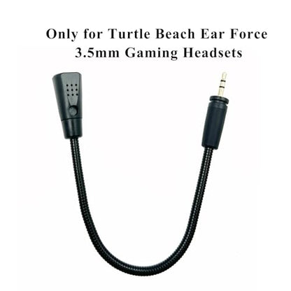 Replacement Game Microphone for PDP Afterglow AG6, for Turtle Beach Ear Force XO Three Four Stealth Recon 150 50 50X 50P 60P Gaming Headsets Noise Cancelling Crystal-Clear Sound Mic Boom, 3.5mm