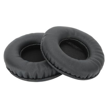 GOWENIC Replacement Ear Cushions, 75mm Headphone Earpads, Universal Ear Pads Covers for Headset, Black Foam Cushions Compatible with Most Headsets