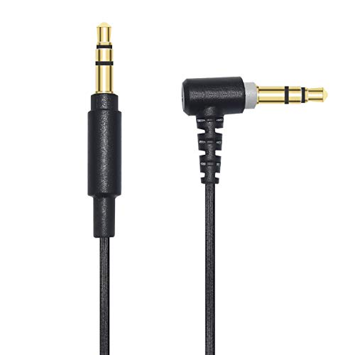 Replacement WH-1000XM5 WH-1000xm3 Headphones Audio Cable Aux Cord Compatible with Sony MDR-10R / MDR-100ABN / MDR-1A / MDR-XB950B1 / MDR-1000X / MDR-1ADAC/WH-1000XM4 Headphones - Black - color: Black 1
