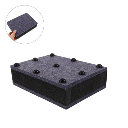 SHINEOFI Audio Isolation Pads for Studio Monitor Setups and Turntables, Vibration Absorbing Mat with Felt and Sponge Material, Soundproof Speaker Vibration Dampeners, 15x20x6cm Thickened