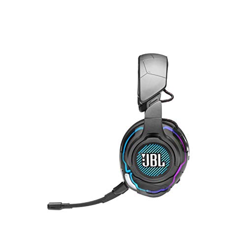 JBL Quantum One - USB wired over-ear professional gaming headset with head-tracking enhanced JBL QuantumSPHERE 360, Active noise cancelling and Hi-Res certified sound (Black)