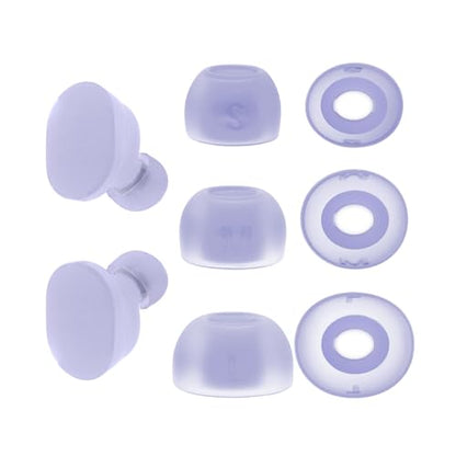 Klowcok Eartips Replacement for JBL Tune Buds, Silicone Earbud Tips, Purple | 3 Pairs, S/M/L