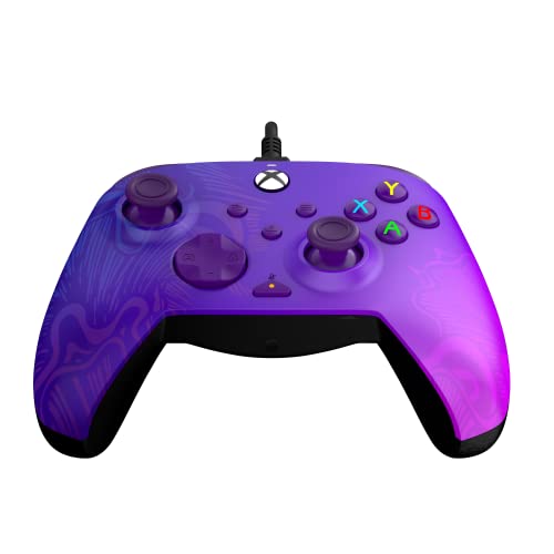PDP Rematch Enhanced Wired Gaming Controller for Xbox Series X|S & Xbox One - color: Purple Fade, style: Controller