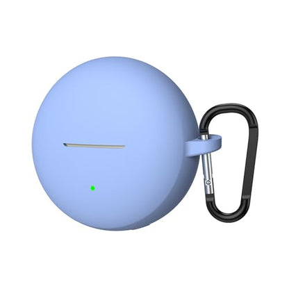 Thin Soft Silicone Protective Cover for Clip2 Wireless Ear Buds Case Antislip Grip - color: Light Blue