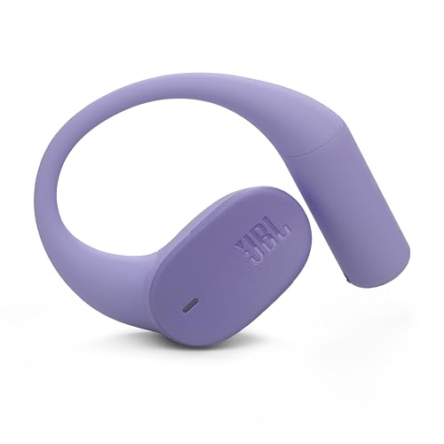 JBL Sense Lite Open Ear Earbuds, True Wireless, Ear Hook Fit - Purple | Water Resistant Sports And Workout Headphones, Up To 8 Hrs Playtime, Clear Calls With Noise Reduction - color: Purple