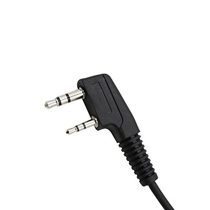 2-pin Covert Acoustic Tube Earpiece Headset for Kenwood Puxing Wouxun Baofeng Two Way Radio 2pin(1 Pack) - color: 1 Pack